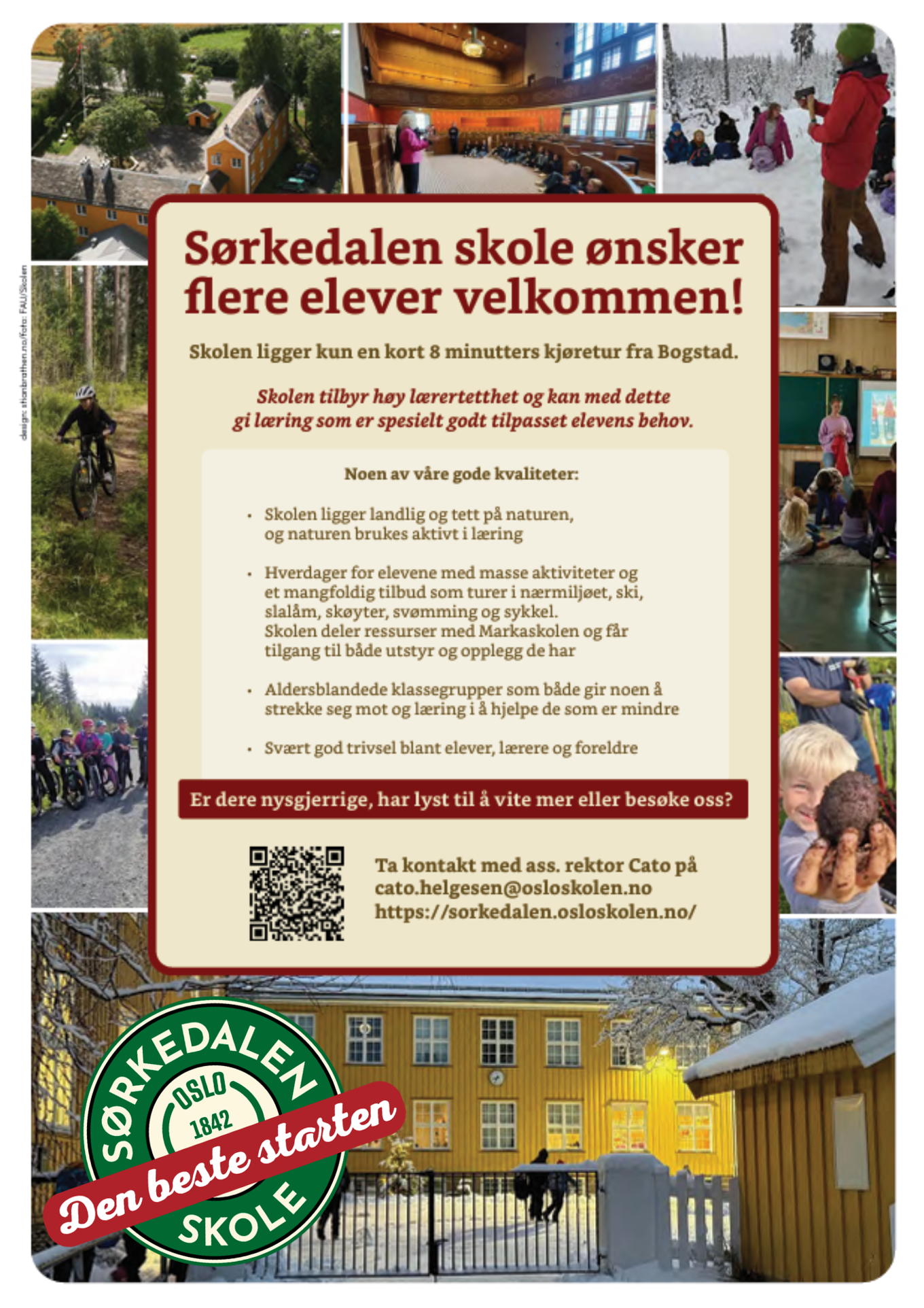 Sørkedalen skole ønsker flere elever velkommen