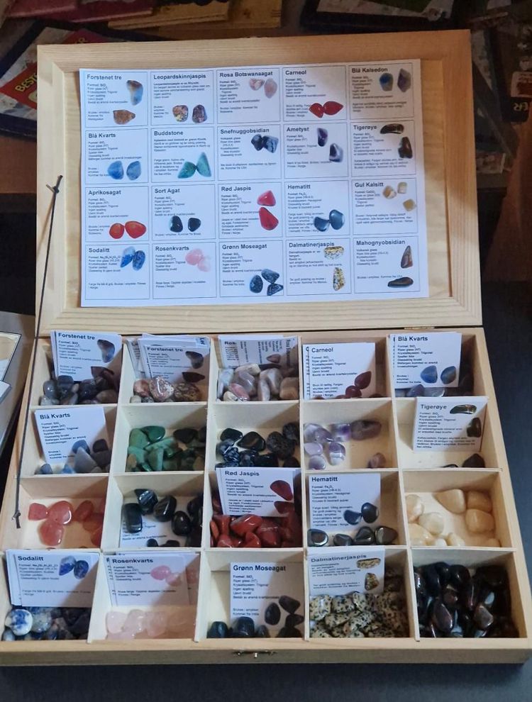 En tavle med bilder og tekst på